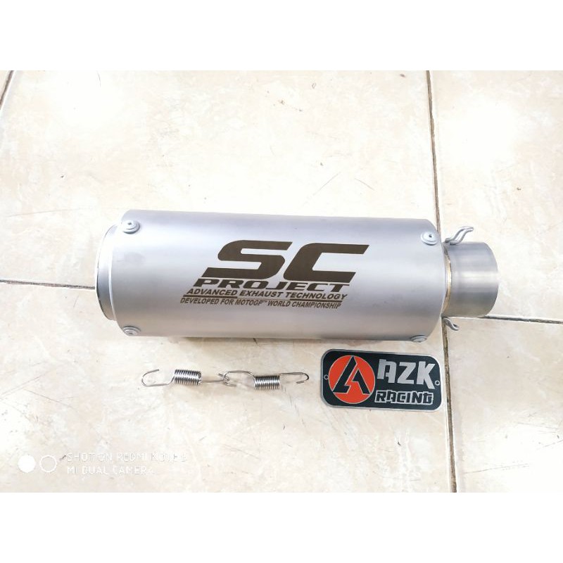 Silincer Knalpot SC Project Warna Titanium Stainless