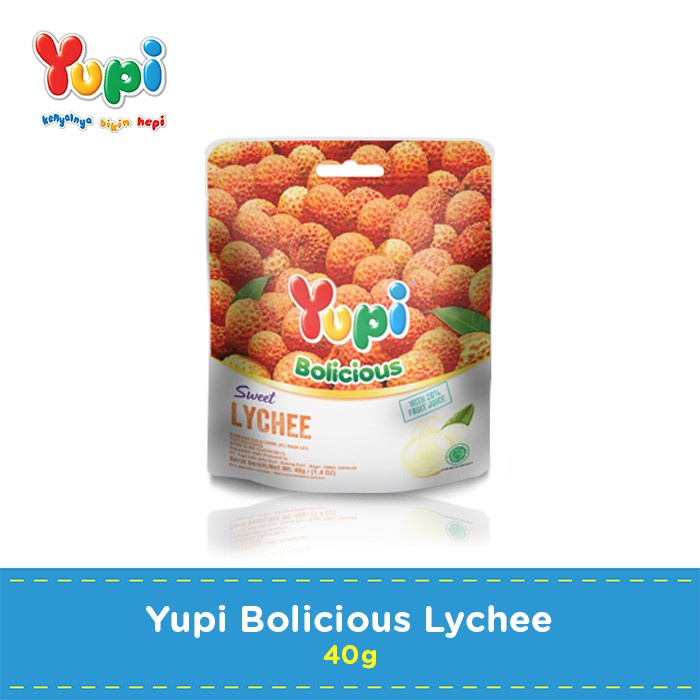 

Yupi bolicious sweet lychee 40gram