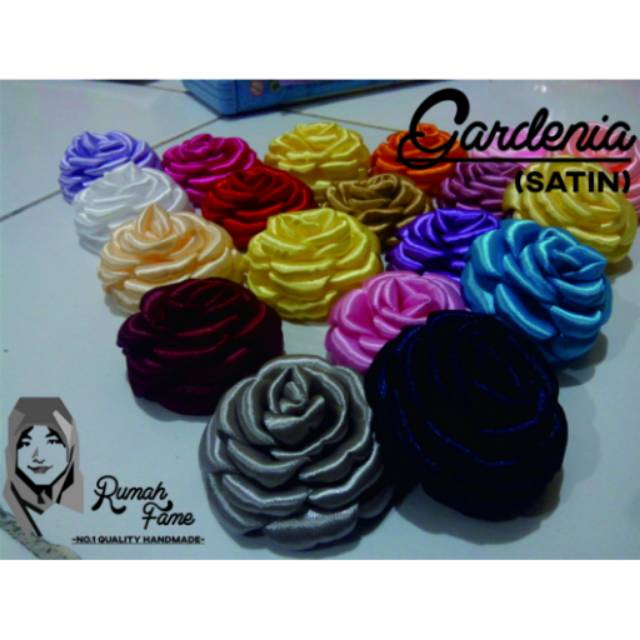 

Aplikasi gardenia satin 5cm