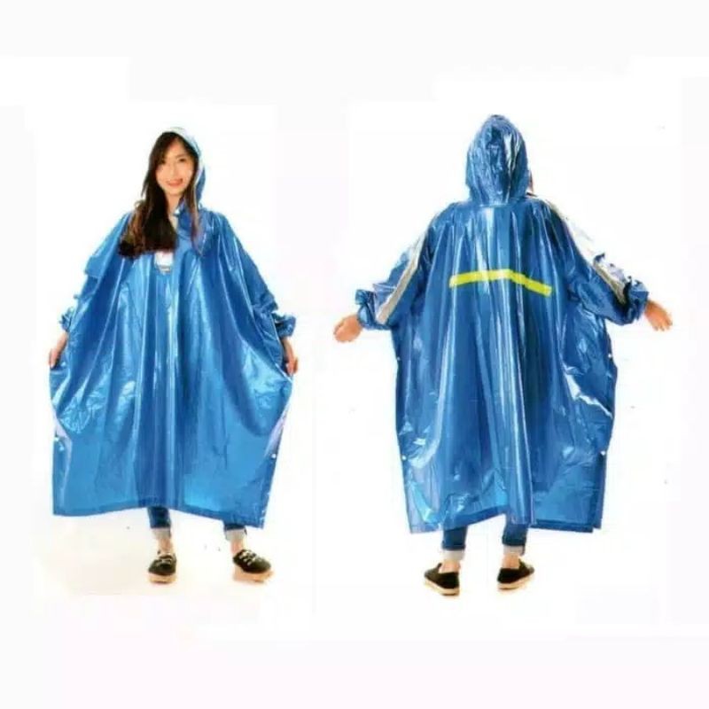 Jas Hujan Poncho Lengan Funtastic Elmondo 703 / Ponco Kalong Kelelawar Jumbo Tebal Laris Terlaris