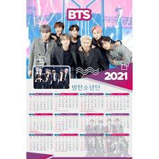 

CUSTOM Kalender Dinding BTS / Wall Calender BTS / Kalender BTS 2021 isi 3lembar