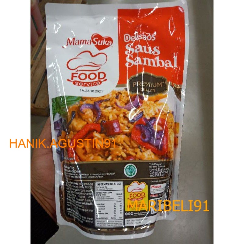 

Mamasuka Delisaos Saus Sambal Premium 1Kg