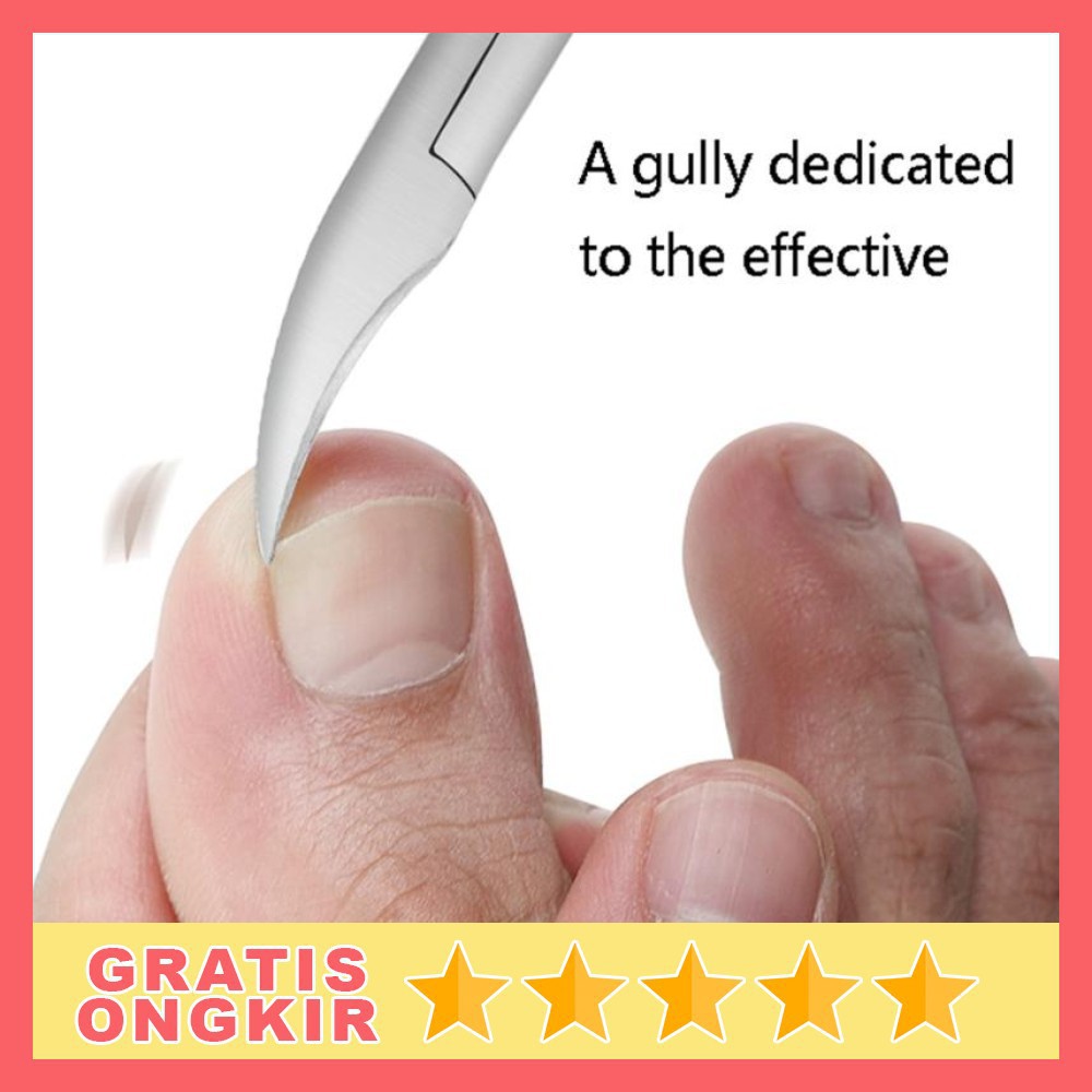 Grab Medan Gunting Kuku Jempol Kaki Anti Cantengan Toe Nail Clipper Tegoni Sudut MZ-020