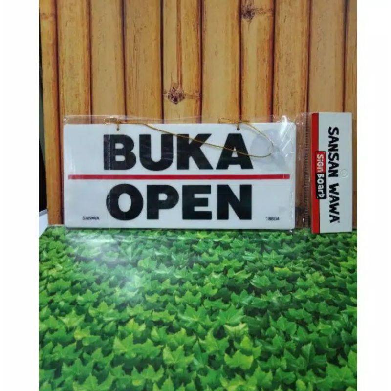 

OPEN CLOSED SIGN BOARD AKRILIK / SIGN LABEL BUKA TUTUP