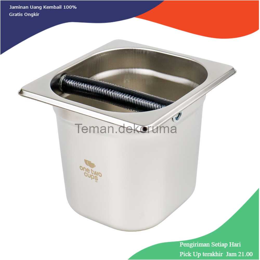 TD-AI04 One Two Cups Box Wadah Kopi Espresso Knockbox Container Barista - KB1