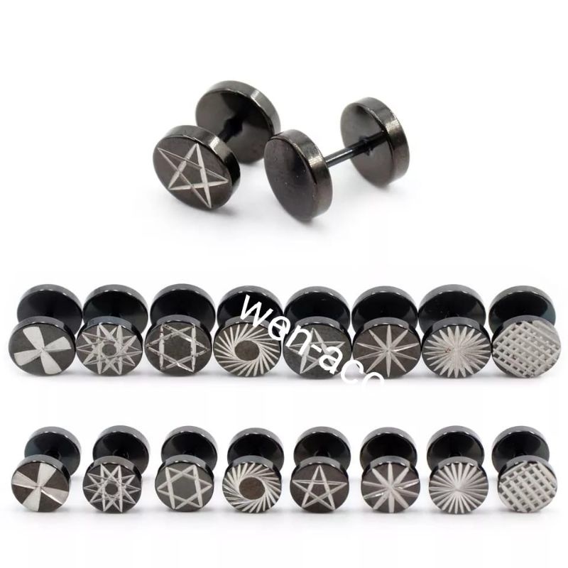 Anting Roda Titanium Anting Emas Anting import cowok  harga 1pasang