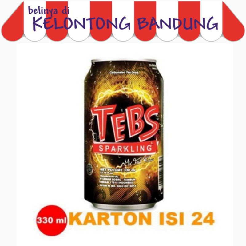 

Tebs Kaleng 330 ml Tea Sparkling Soda Teh Sosro dus box karton