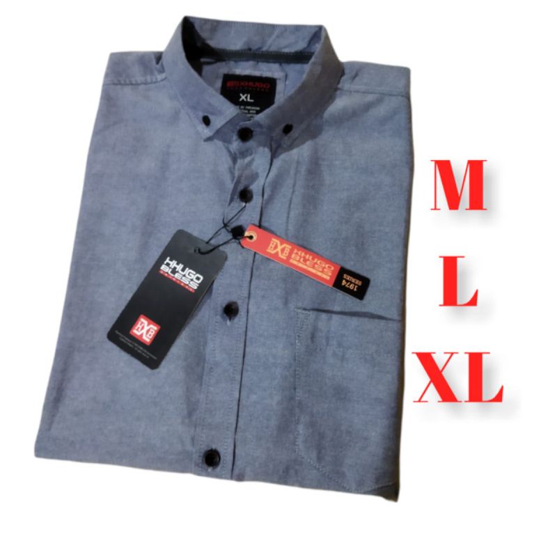 KEMEJA PRIA LENGAN PENDEK ORIGINAL HUGO BLESS// KEMEJA PRIA ORIGINAL// KEMEJA PRIA// KEMEJA COWOK