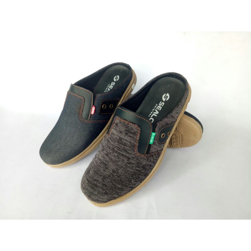 Sandal slop pria selop bustong tutong casual levis