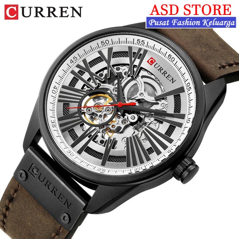 • ASD STORE ™ • CURREN 8299 Jam Tangan Pria Mechanical Automatic Watch