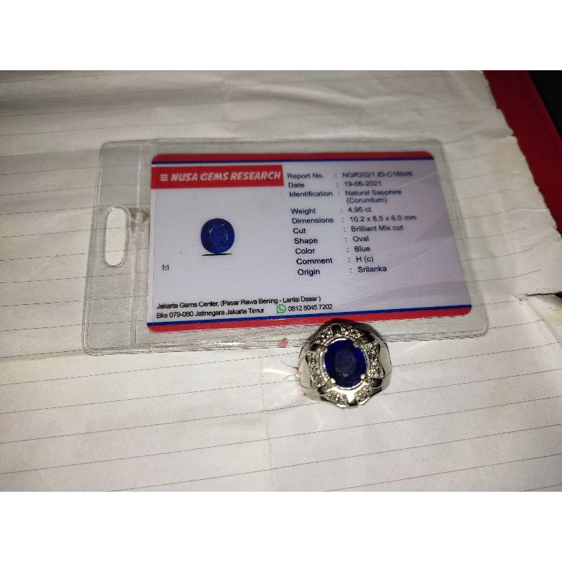 Natural blue safir srilangka