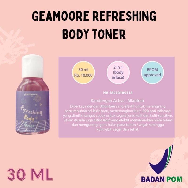 Geamoore Refreshing Body Toner BPOM 30ml.