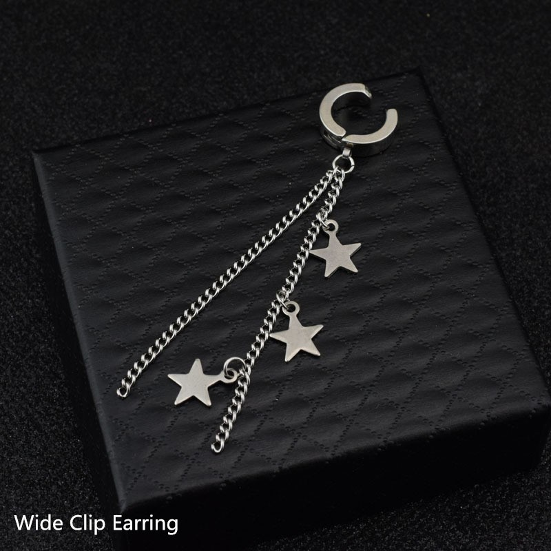 GOT7 Kim YuGyeom Star Pendant Earrings Chain Tassel