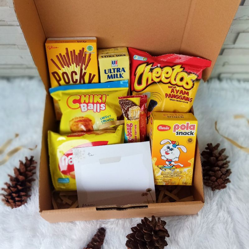 

[COD] Snack box / hampers snack Box makanan, hampers makanan kado ULTAH, LEBARAN, WEDDING, WISUDA