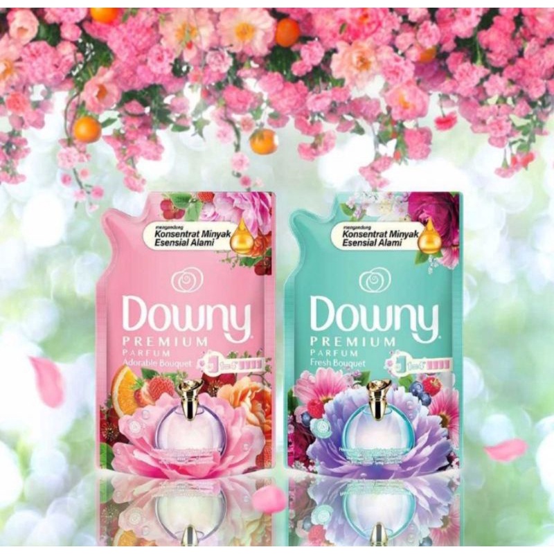 900ML DOWNY PREMIUM KONSENTRAT 550ML PELEMBUT DAN PARFUM PEWANGI PAKAIAN ADORABLE FRESH BOUQUET 550ml PURE COTTON LOVE