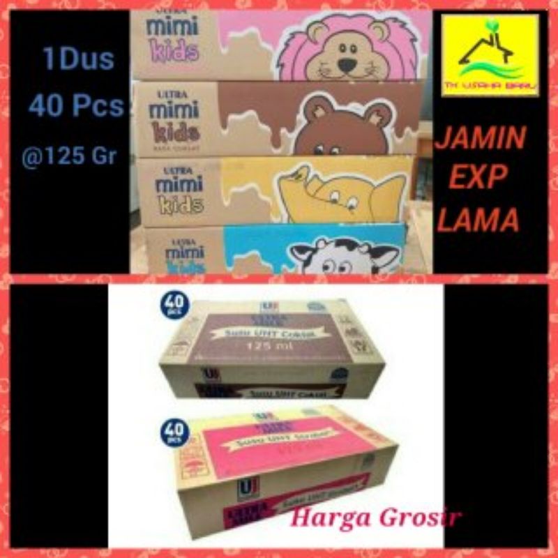 

ULTRA SUSU UHT 125GR -1 DUS 40 PCS- Khusus Instan