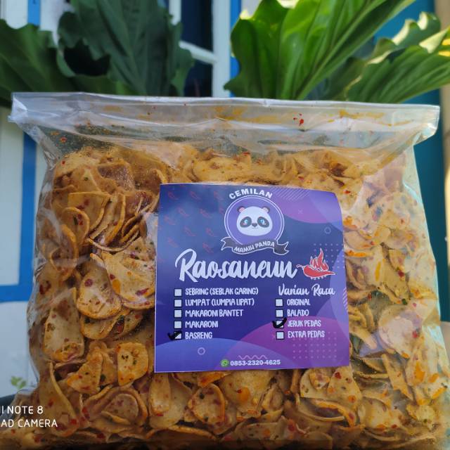 

Makaroni Bantet, Makaroni Kriuk, Basreng, Lumpia Lipat, Seblak kering(1kg)