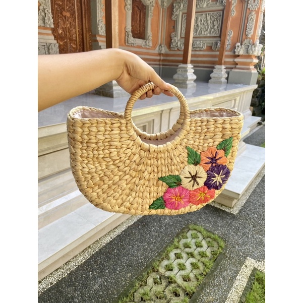 TAS ANYAMAN ECENG GONDOK BALI TAEC003