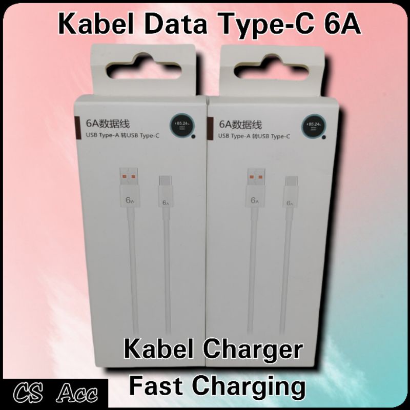 Kabel Data 6A Ori Type C Original/ Cable Data Samsung Oppo/ Vivo/ Xiaomi/Universal