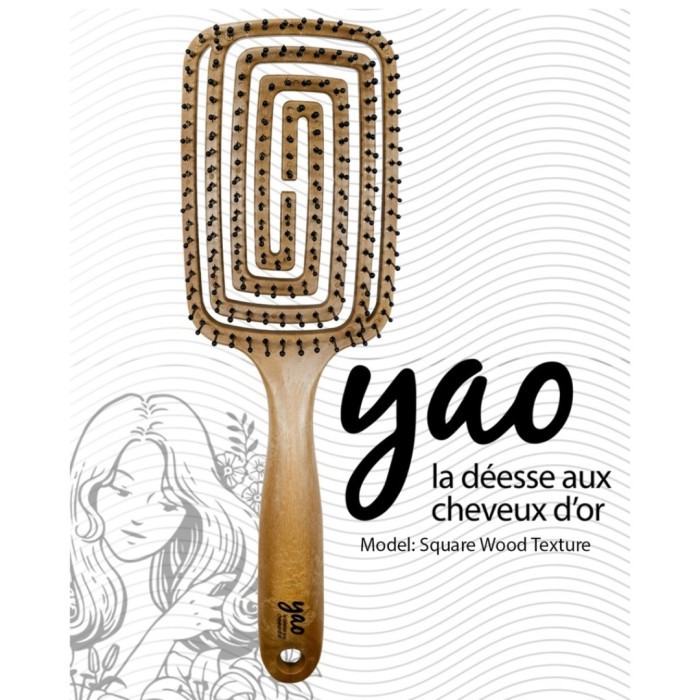 YAO SQUARE WOOD TEXTURE BRUSH