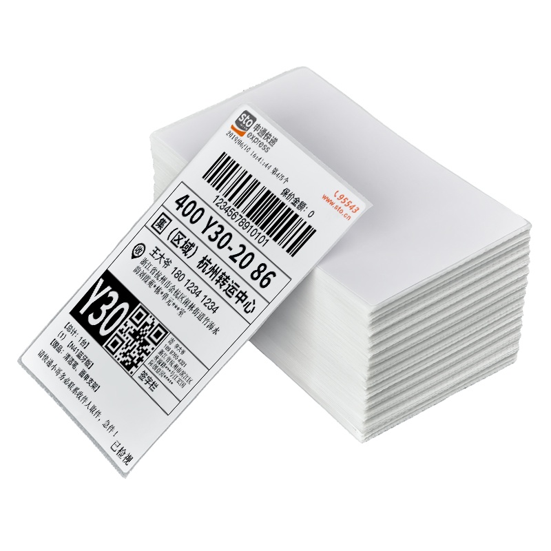 Printer Thermal Kertas 500pcs onlineshop Struk Thermal Label Paper 76mm*130mm