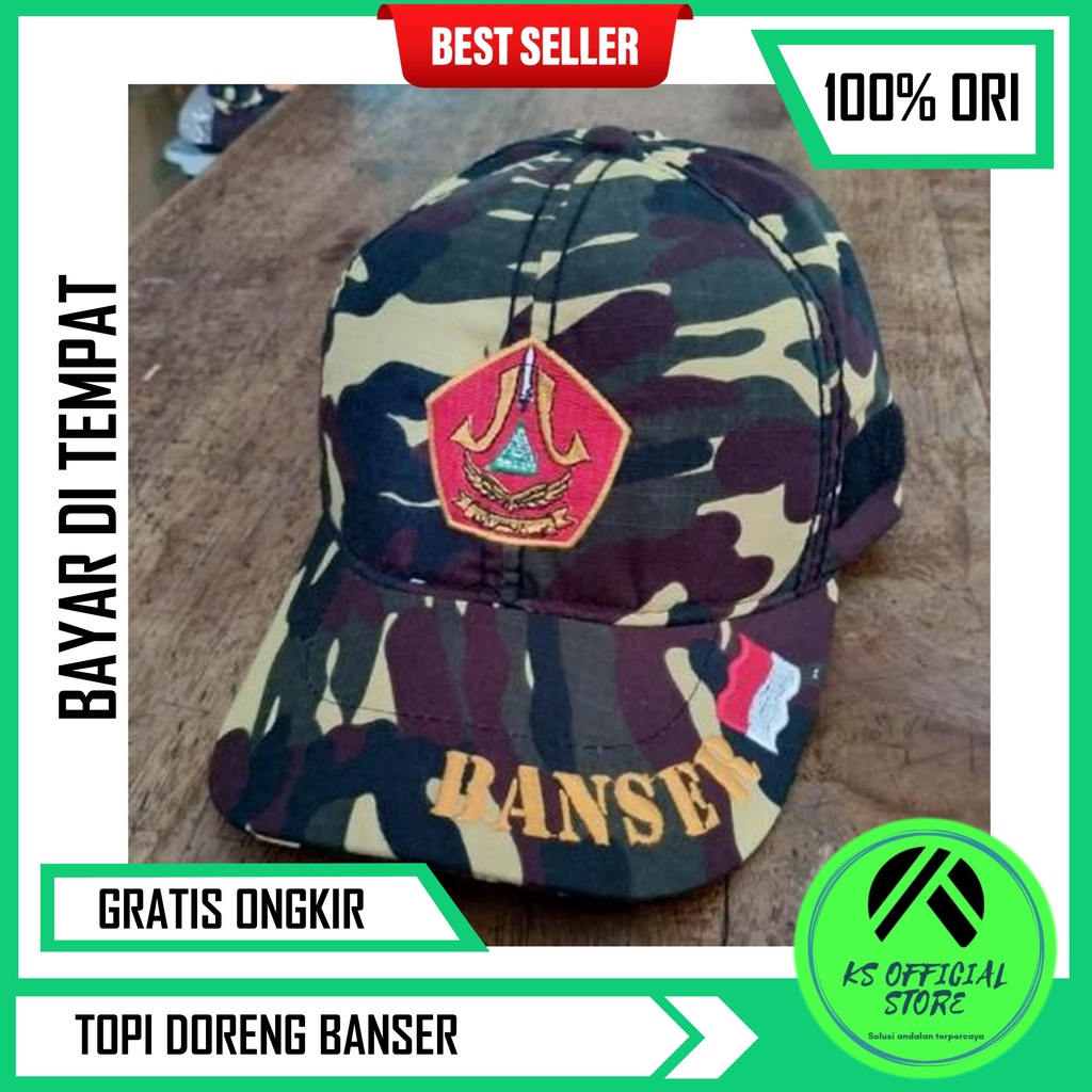 Topi Banser Doreng Nasional Logo Banser