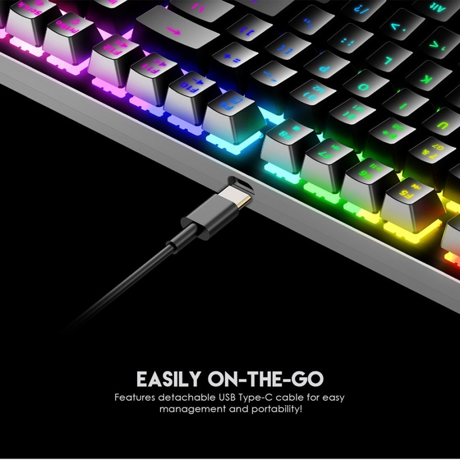 Fantech MK856 MAXFIT87 RGB TKL Mechanical Gaming Keyboard