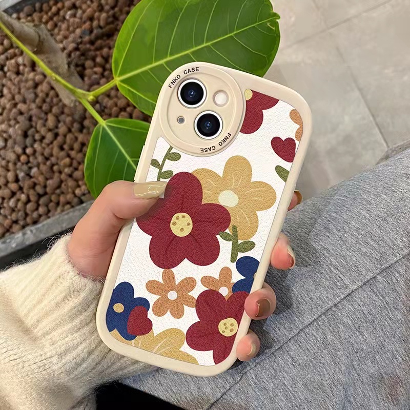 Casing Soft Case Tpu Motif Bunga Untuk iPhone 13 / 13pro / 13prm / 11 / 7Plus / 8Plus / Xr / XS / 13 / 12pro Max