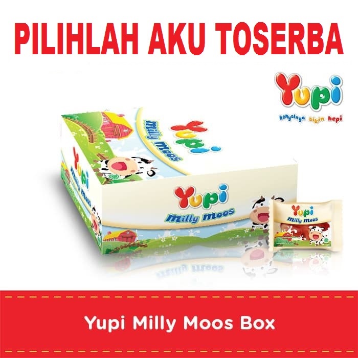 YUPI MILLY MOOS MILK BOX - ( HARGA 1 DUS ISI 12 BOX )