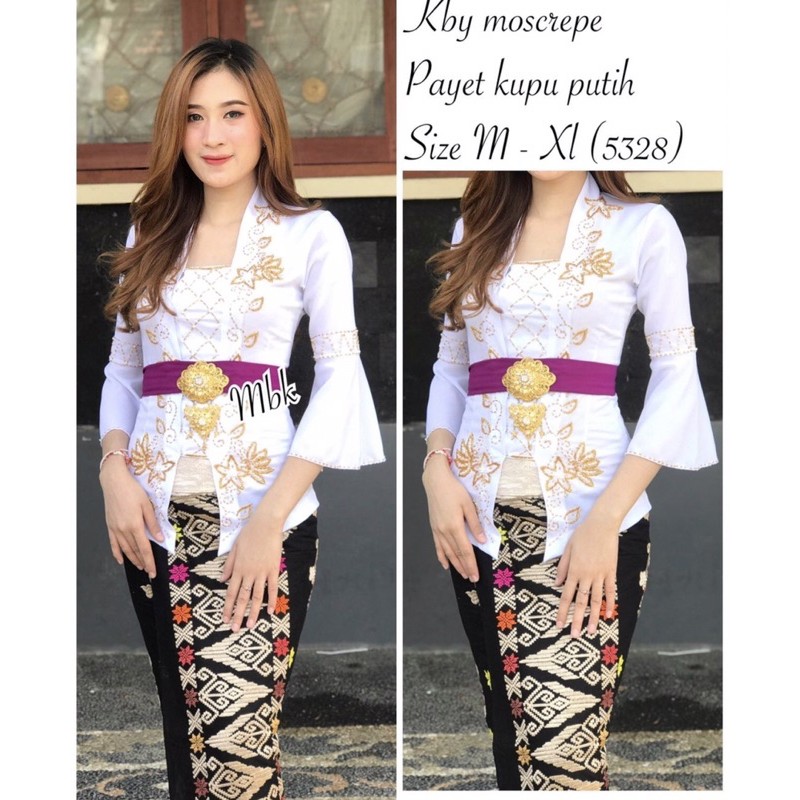 kebaya bali moscref payet kupu lengan terompet-2