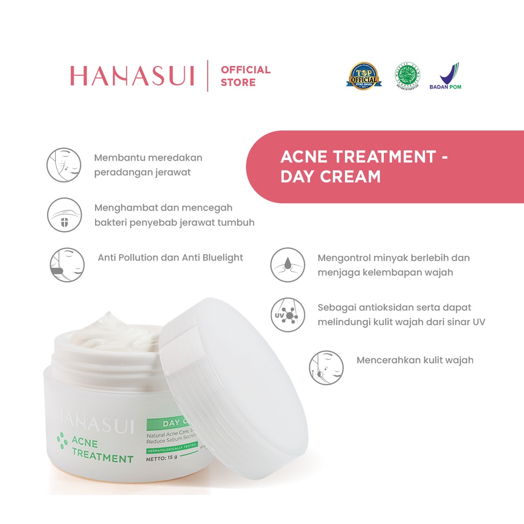 ⭐️ Beauty Expert ⭐️HANASUI Acne Treatment - HANASUI Day Cream Night Cream Spot Gel Essence Cleanser - HANASUI Sunscreen Fix &amp; Glow