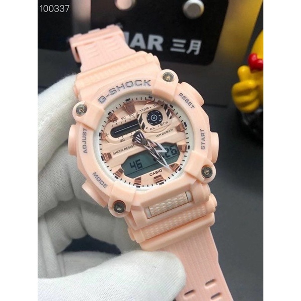 Jam Pria Casio G-SHOCK GA-900C PINK Rubber Ori Bm Fullset