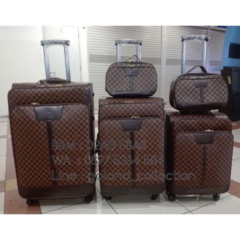 Koper Louis Vuitton Kulit Premium ukuran Paling Besar 28 inch TANPA ATASAN