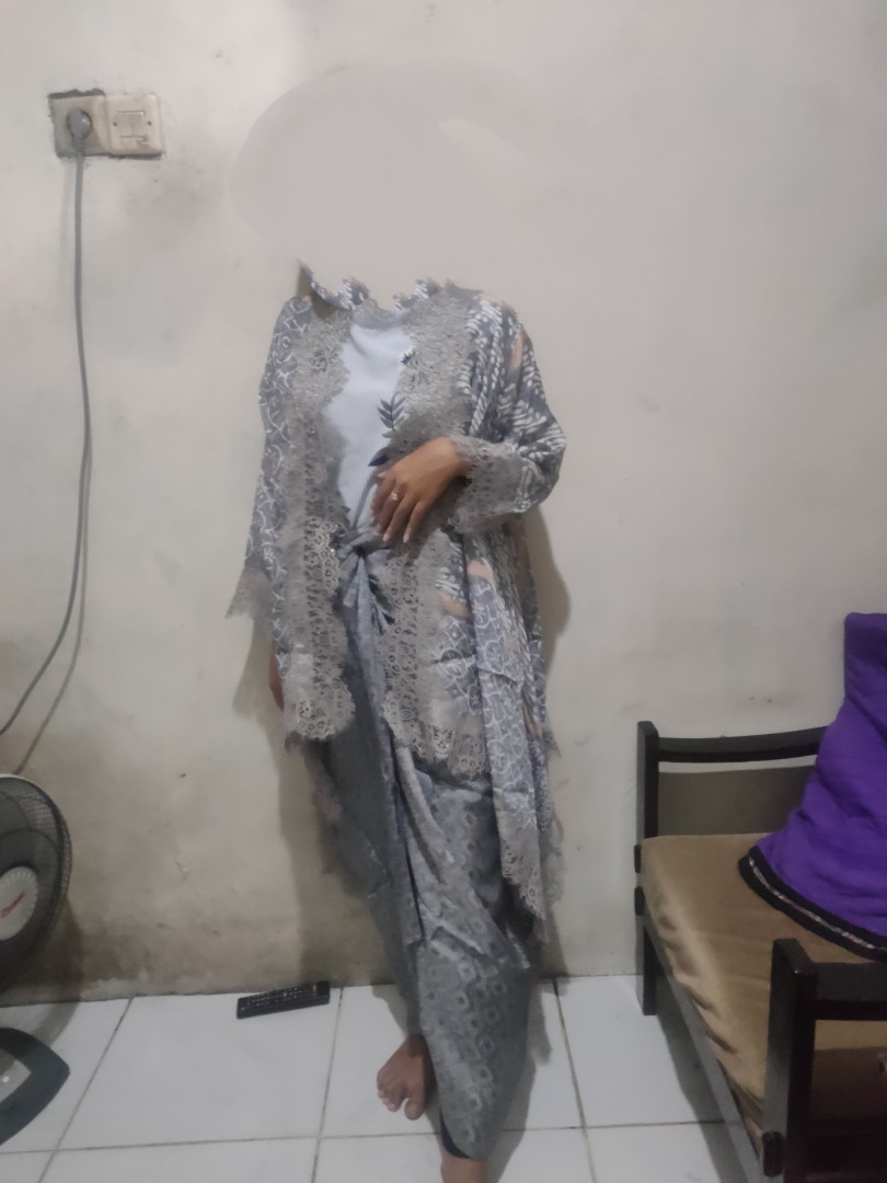 Zayba Set Batik Viscose Lace / Outer Batik With Lace / Set Batik