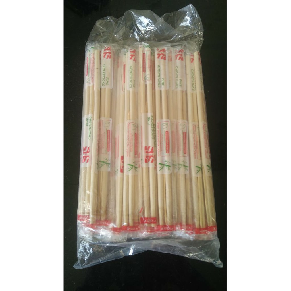  Sumpit Bambu  1 Pack Isi 50 Pcs Shopee Indonesia