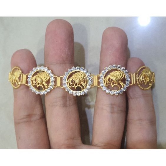 gelang cendrawasih markis gelang wanita emas asli kadar 875