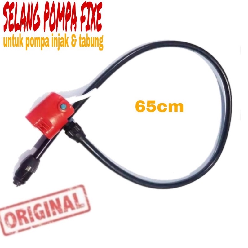 Selang Pompa Angin Ban Sepeda dan Motor Dual Valve Schrider dan Presta