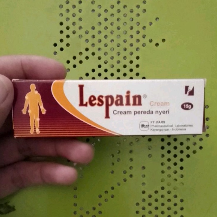 Lespain® Cream 15g (Salep Nyeri Otot, Nyeri Sendi, Keseleo, Pegal Leher, Bahu, Punggung, Pegal Sehabis Olahraga, Bekerja Keras)