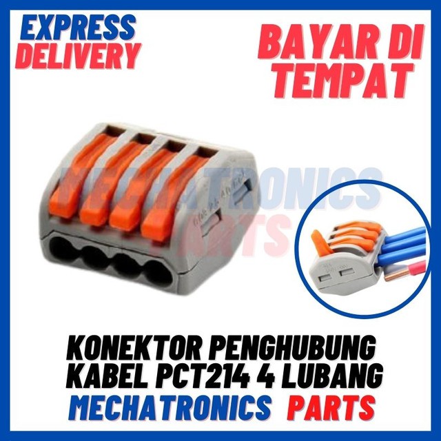 [MTR-9041] KONEKTOR TERMINAL BLOCK PENGHUBUNG KABEL PCT214 4 LUBANG