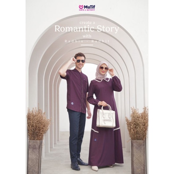 MUTIF COUPLE RADIT &amp; RADHIA BURGUNDY RED RADHIT RADHIA KOKO RADHIT GAMIS RADHIA