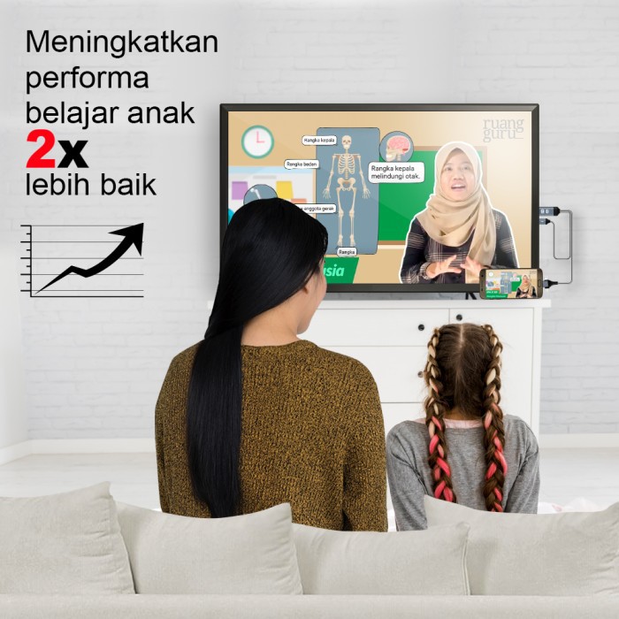 Kabel MHL PX MHA-110U HDMI To Micro TypeC Lightning ke TV IOS Android