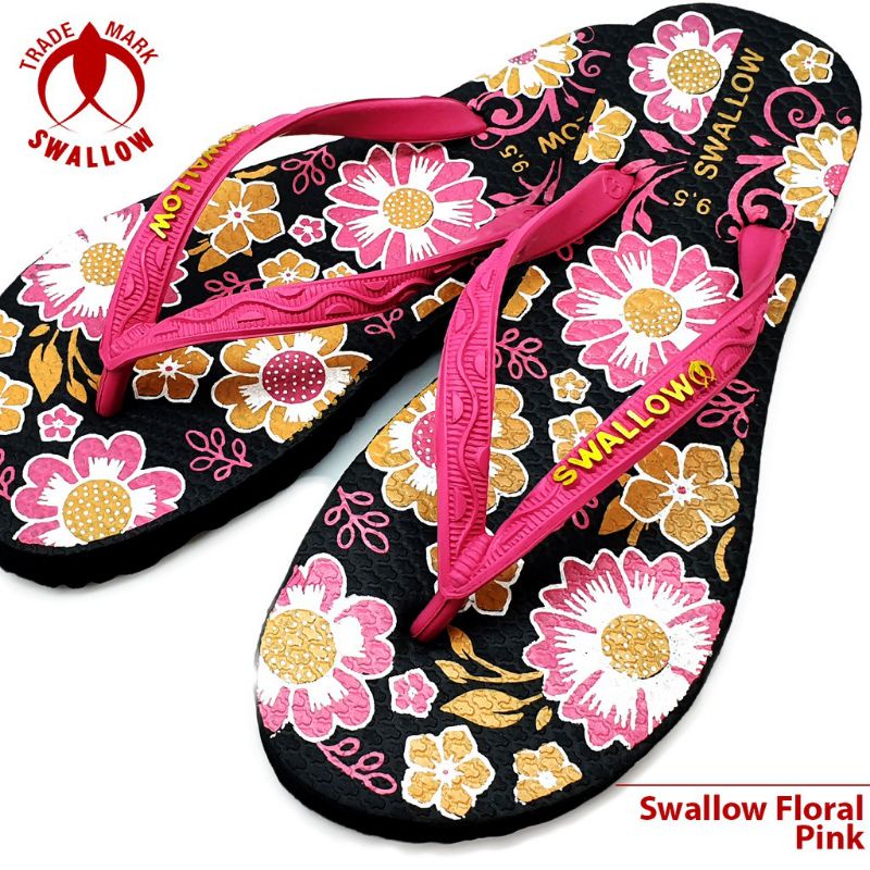 (STOK READY) SANDAL SWALLOW BUNGA BUNGA