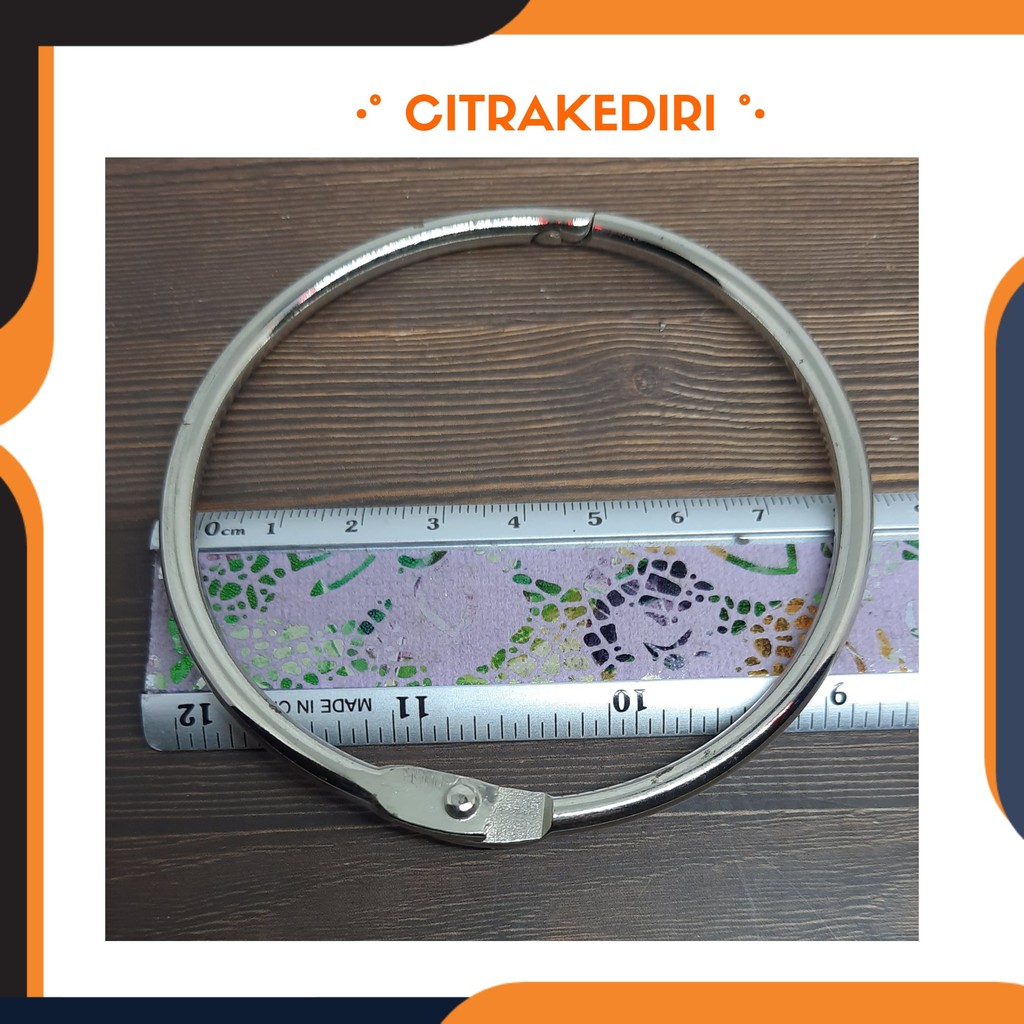 Ring Binder / buka tutup - ring bulat - scrapbook 8 cm