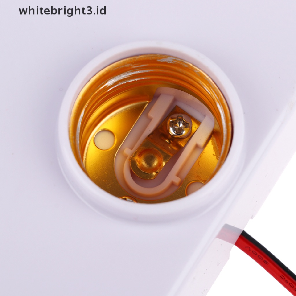 (whitebright3.id) Fitting Lampu Bohlam AC 90V-250V Dengan sensor Gerak PIR