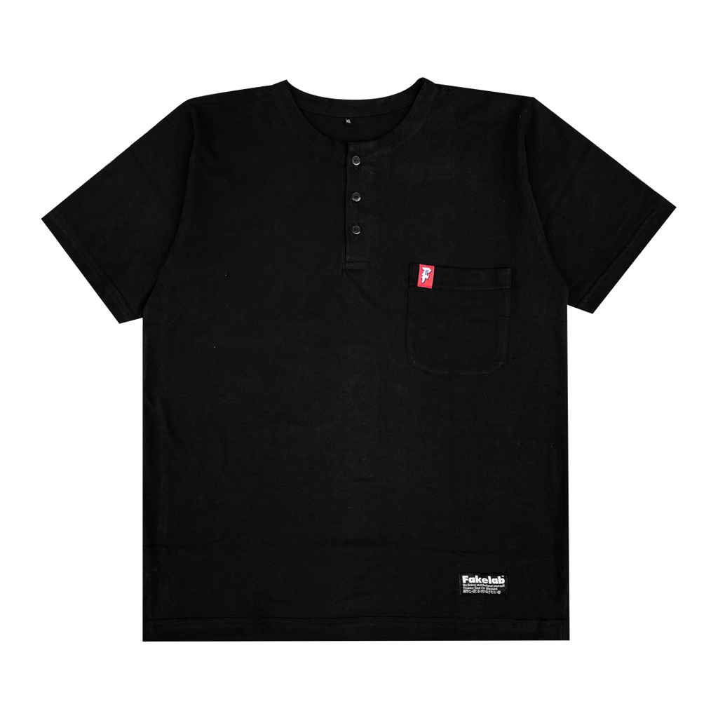 Fakelab Tshirt Koko Semua Warna / Baju Muslim Kaos Kerah Sanghai / Hitam Hijau Biru Putih Coklat Khaki-Cokelat