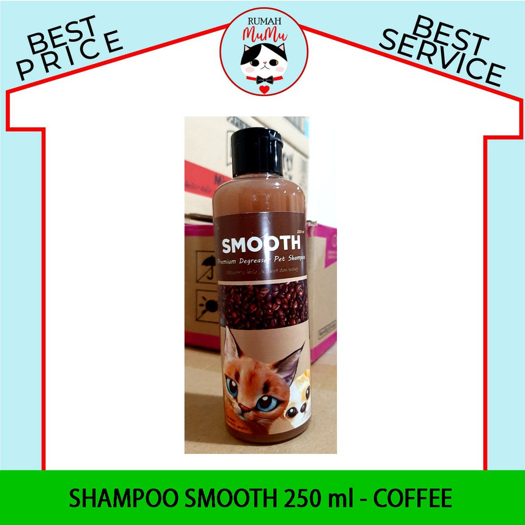 SHAMPOO KUCING ANJING MERK SMOOTH BERKUALITAS 250ml