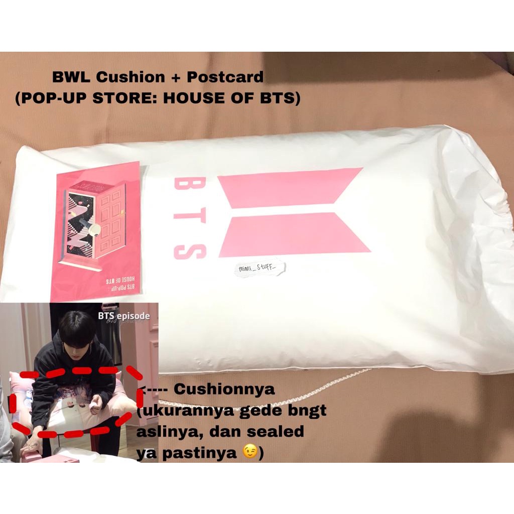 [READY STOCK] SHARING BTS LUCKY BOX 2021 LUCKY DRAW 2021 BTS BWL Boy With Luv Cushion 001