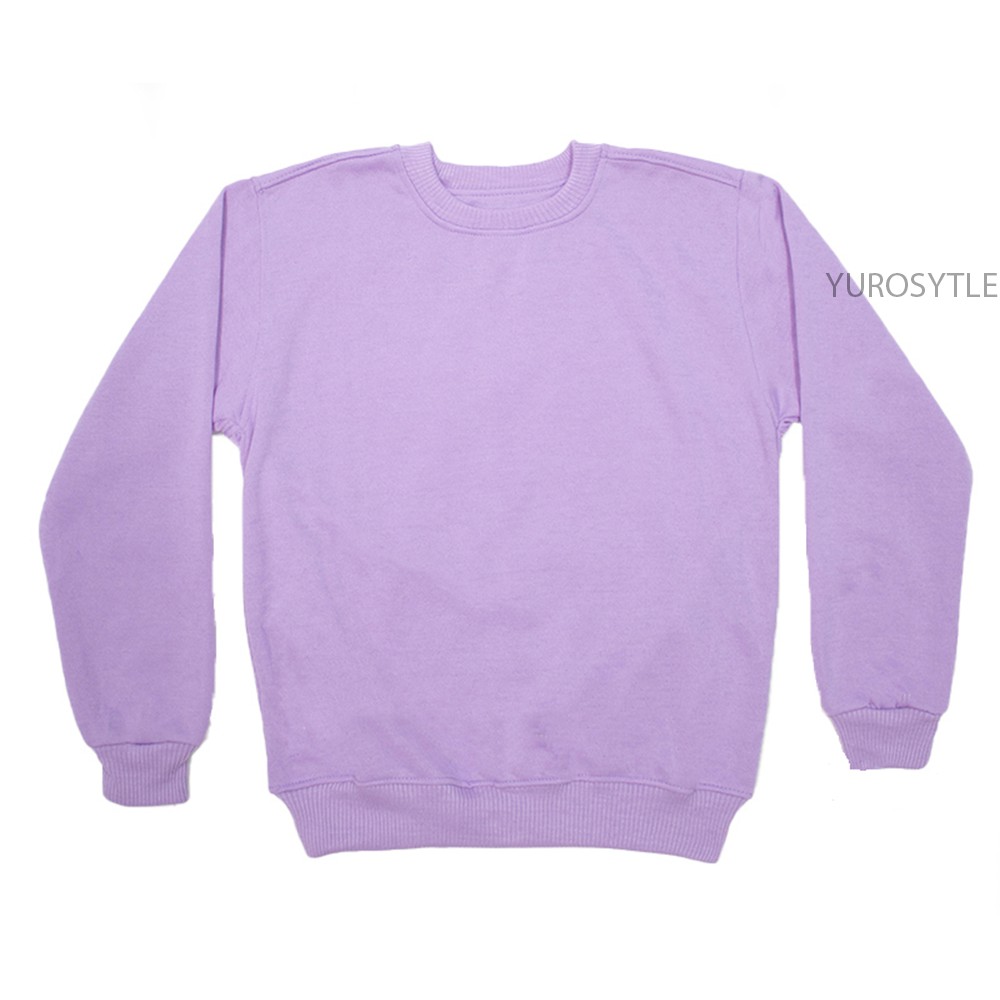 SWEATERPOLOS BASIC SWEATER POLOS SIZE M-XXL ( PRIA & WANITA )-LILAC