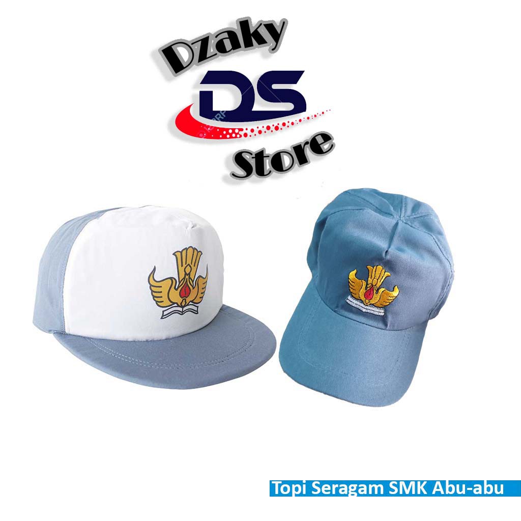 Topi Sekolah SMA Abu-abu / Topi Seragam SMA SMK