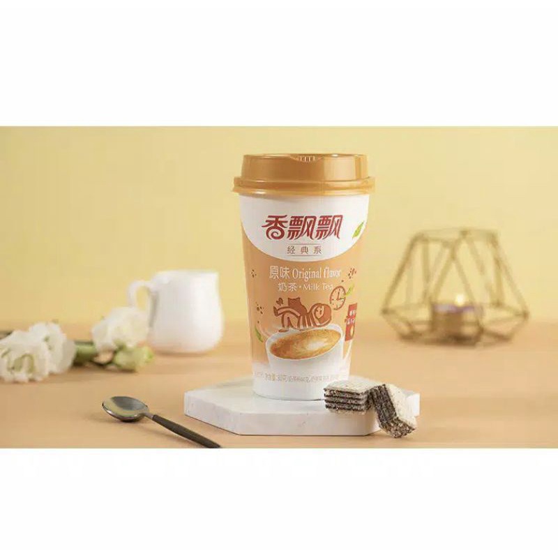 香飘飘奶茶Xiangpiaopiao milktea, milktea instant Tersedia 6 varian rasa